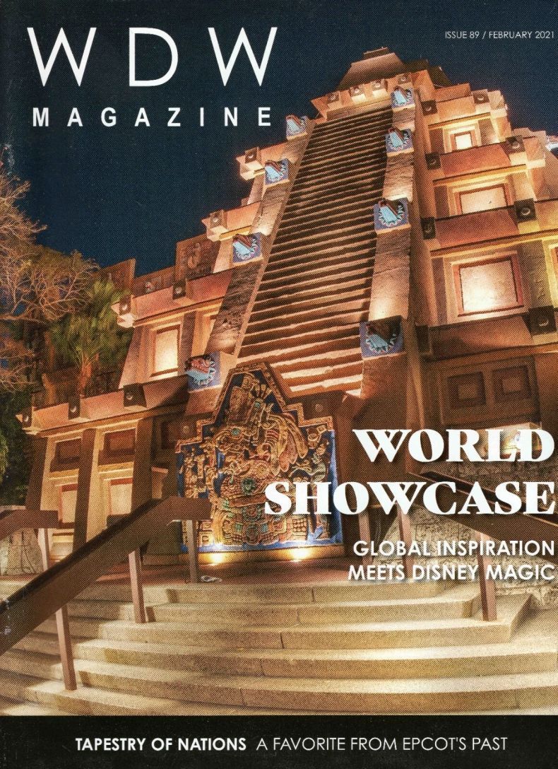 WDW MAGAZINE magazine side cover Issue 89  February 2021