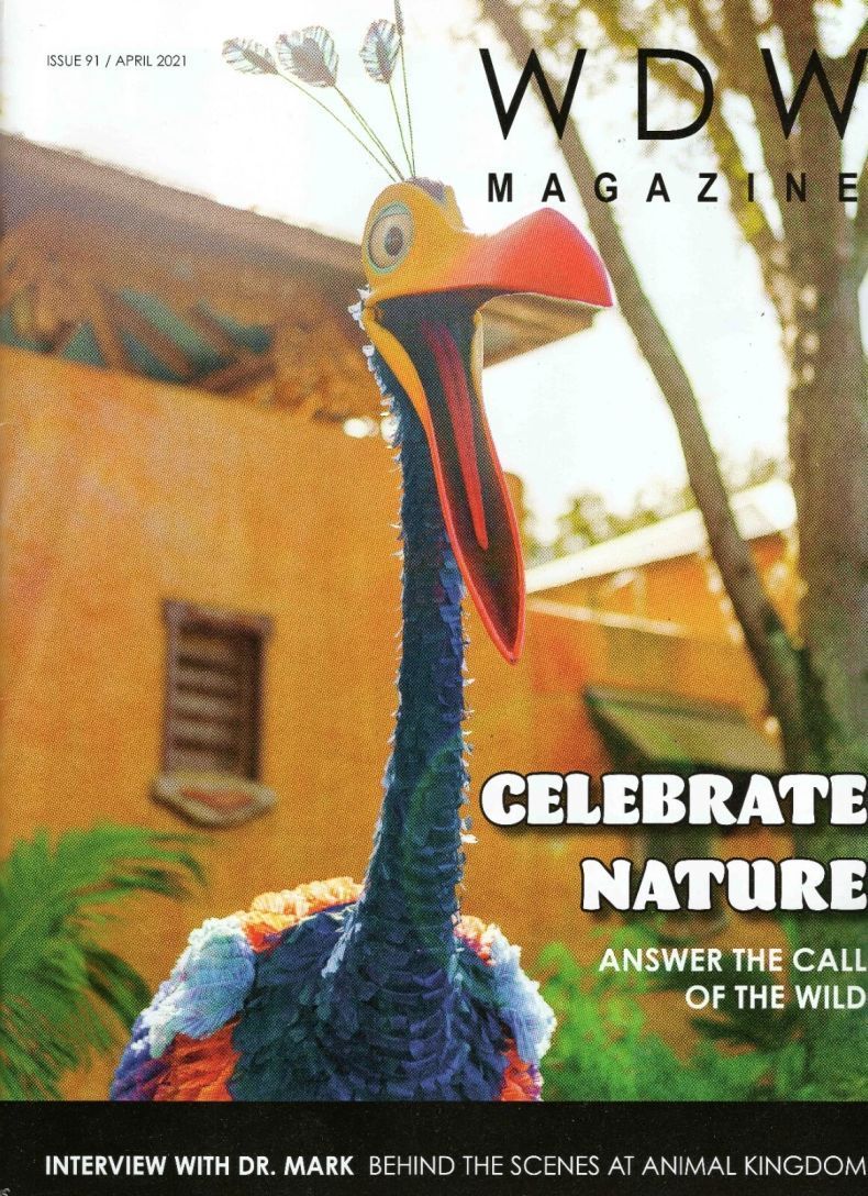 WDW MAGAZINE magazine side cover Issue 91  April 2021