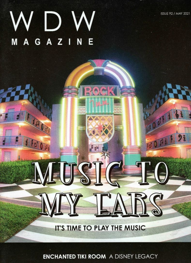 WDW MAGAZINE magazine side cover Issue 92  May 2021