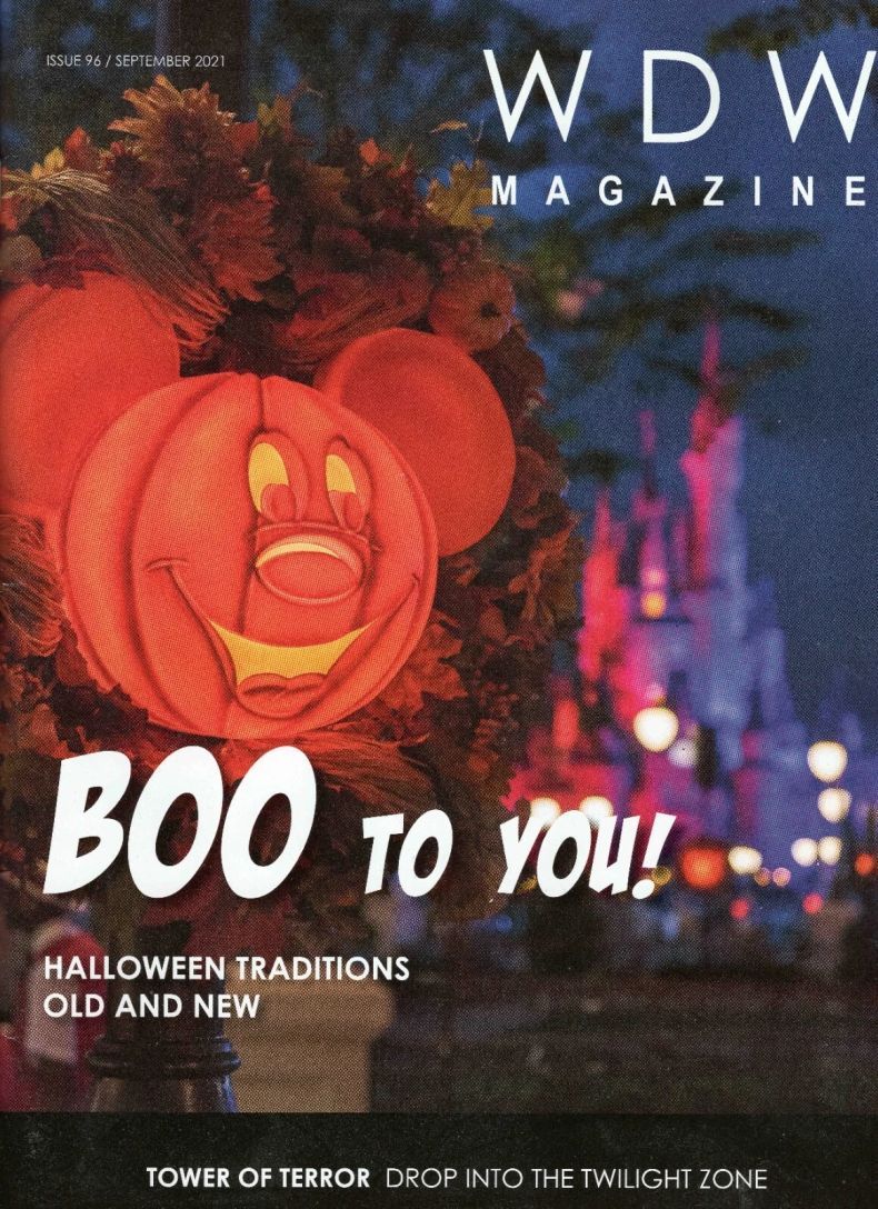 WDW MAGAZINE magazine side cover Issue 96  September 2021
