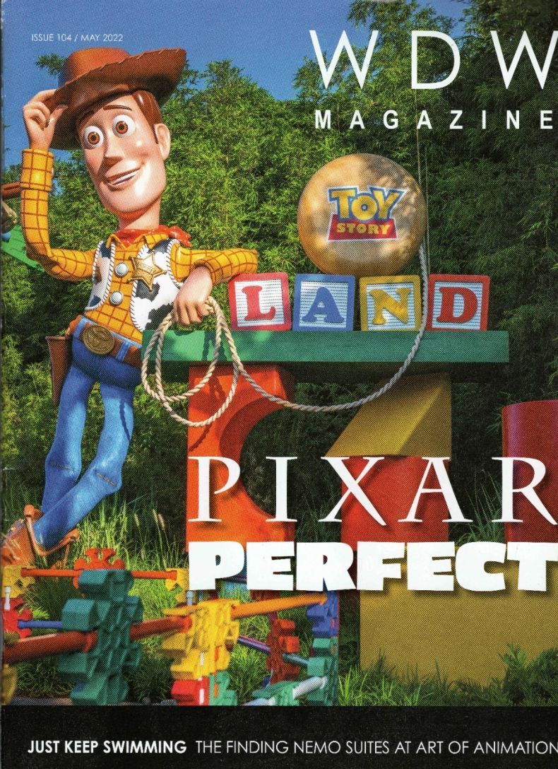 WDW MAGAZINE magazine side cover Issue 104  May 2022