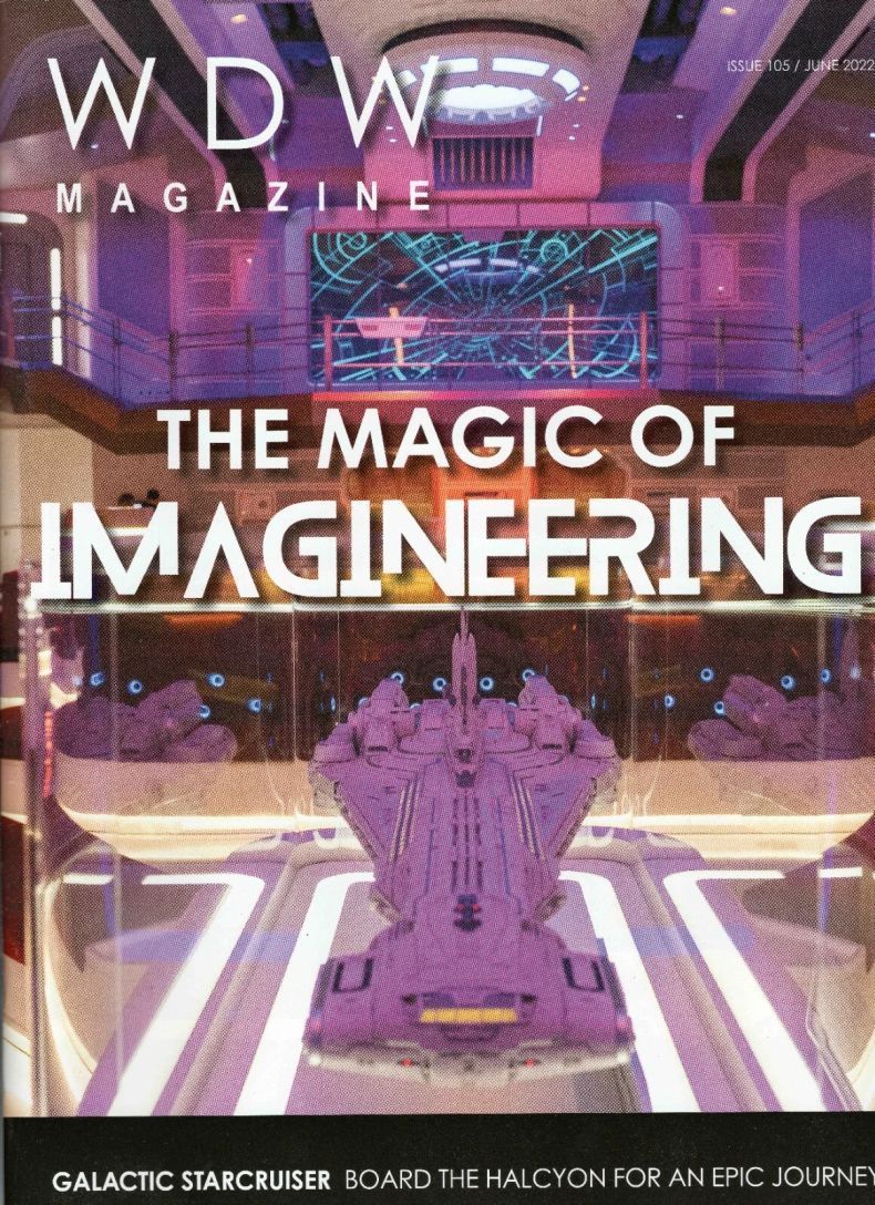 WDW MAGAZINE magazine side cover Issue 105  June 2022