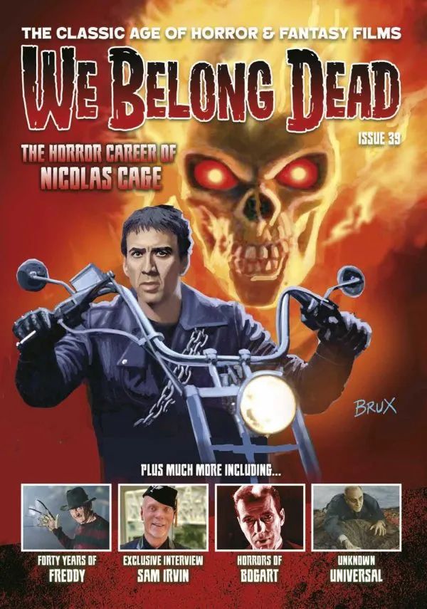 WE BELONG DEAD magazine side cover Issue 39  December 2023