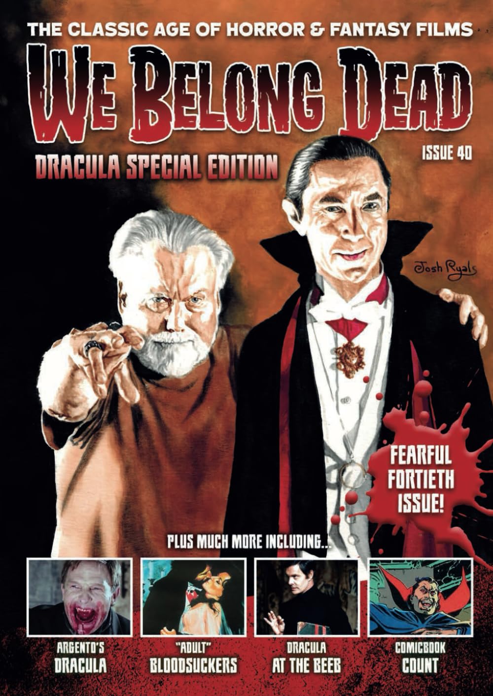 WE BELONG DEAD magazine side cover Issue 40  April 2024