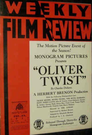 WEEKLY FILM REVIEW magazine side cover 23 February 1933