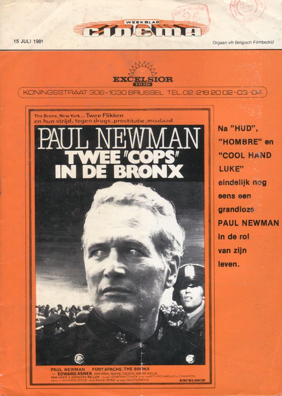 WEEKBLAD CINEMA magazine side cover 15 July 1981
