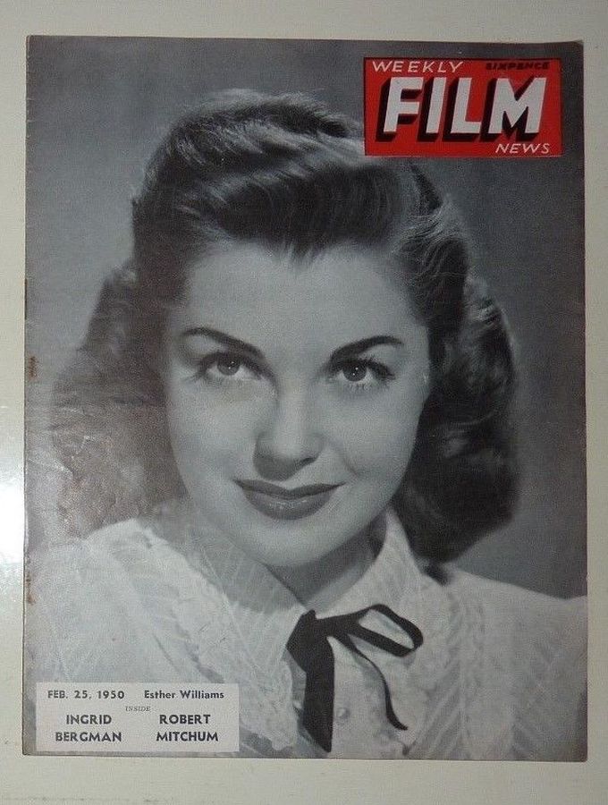 WEEKLY FILM NEWS/FILM NEWS magazine side cover 25 February 1950