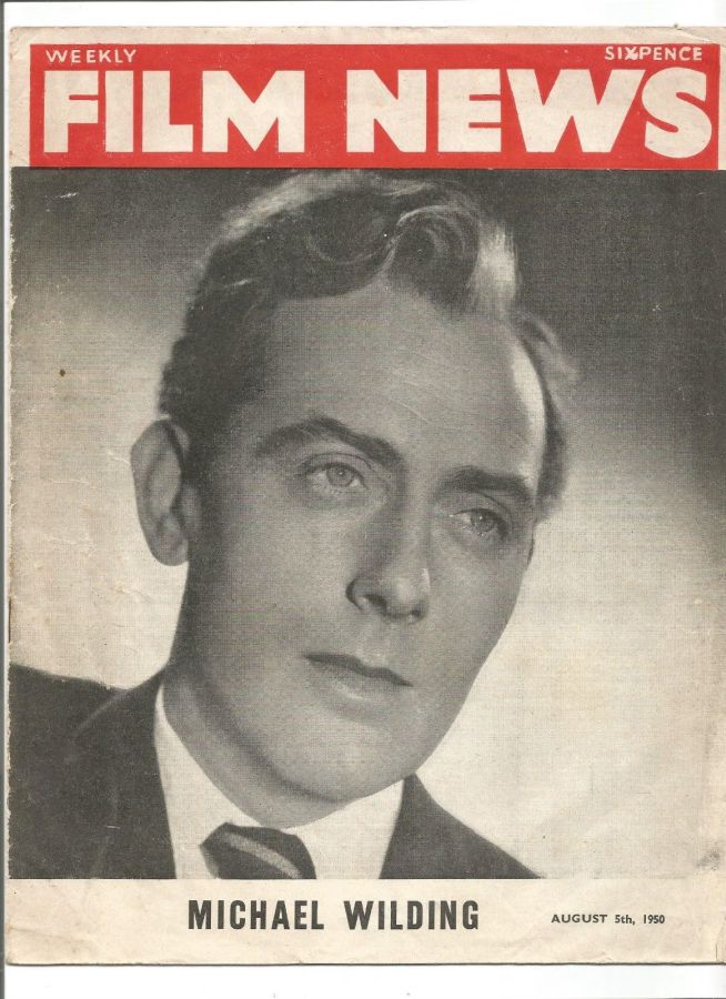 WEEKLY FILM NEWS/FILM NEWS magazine side cover 5 August 1950