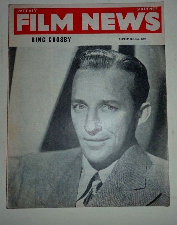 WEEKLY FILM NEWS/FILM NEWS magazine side cover 2 September 1950