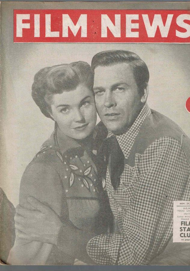 WEEKLY FILM NEWS/FILM NEWS magazine side cover 24 November 1951