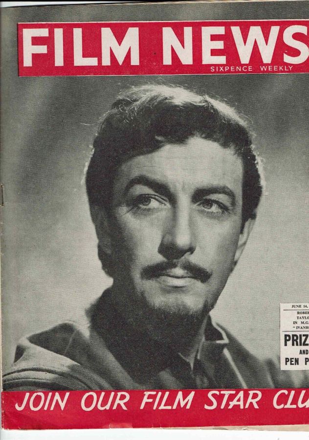WEEKLY FILM NEWS/FILM NEWS magazine side cover 14 June 1952