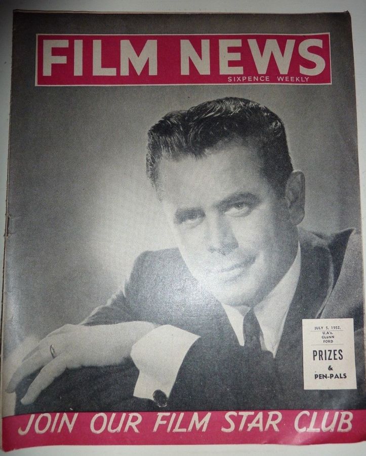 WEEKLY FILM NEWS/FILM NEWS magazine side cover 5 July 1952