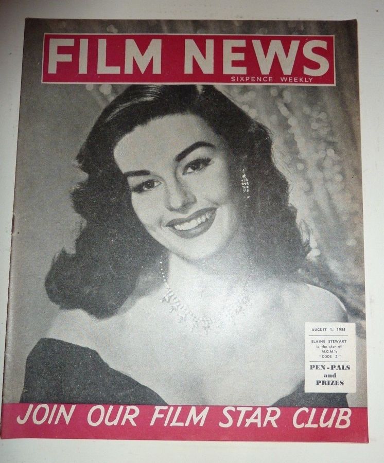 WEEKLY FILM NEWS/FILM NEWS magazine side cover 1 August 1953