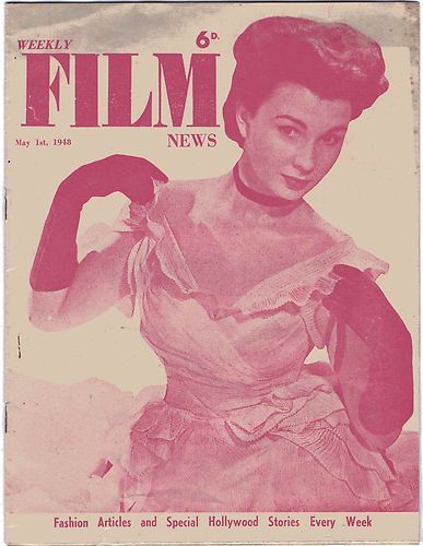 WEEKLY FILM NEWS/FILM NEWS magazine side cover 1 May 1948