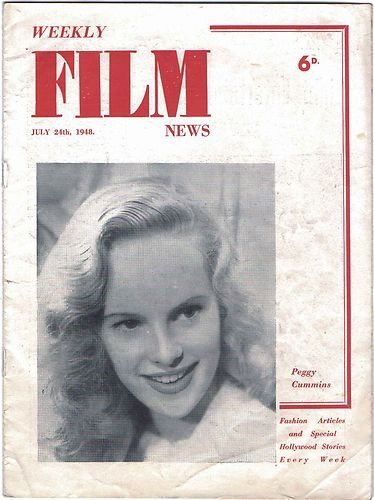 WEEKLY FILM NEWS/FILM NEWS magazine side cover 24 July 1948
