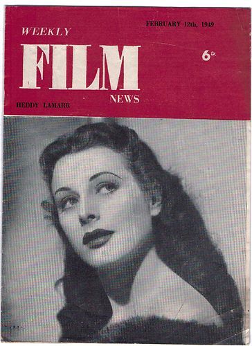 WEEKLY FILM NEWS/FILM NEWS magazine side cover 12 February 1949