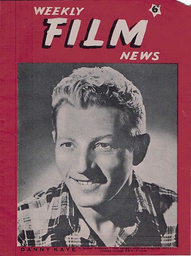 WEEKLY FILM NEWS/FILM NEWS magazine side cover 19 March 1949