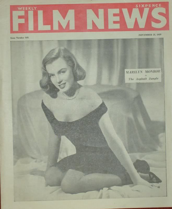 WEEKLY FILM NEWS/FILM NEWS magazine side cover Issue 169 25 November 1950