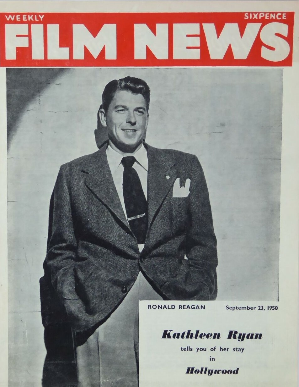 WEEKLY FILM NEWS/FILM NEWS magazine side cover 23 September 1950