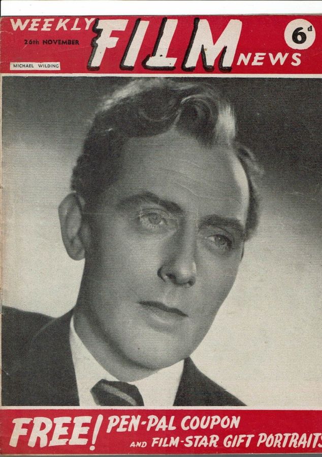 WEEKLY FILM NEWS/FILM NEWS magazine side cover 26 November 1948