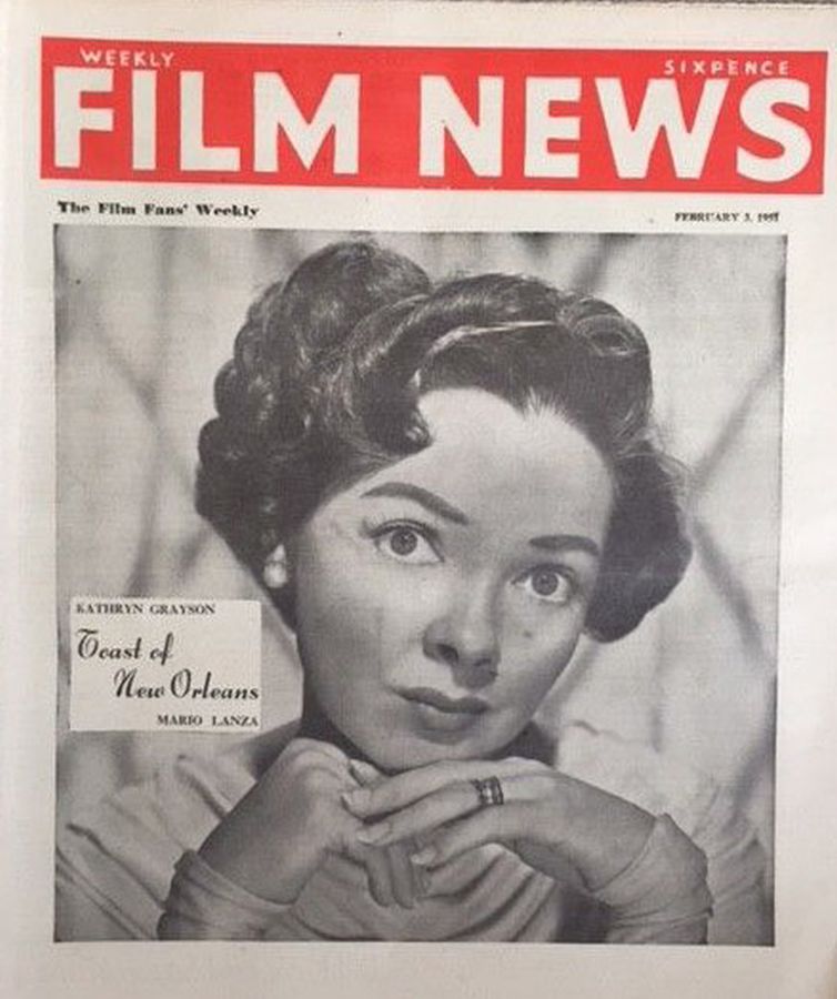 WEEKLY FILM NEWS/FILM NEWS magazine side cover 3 February 1951