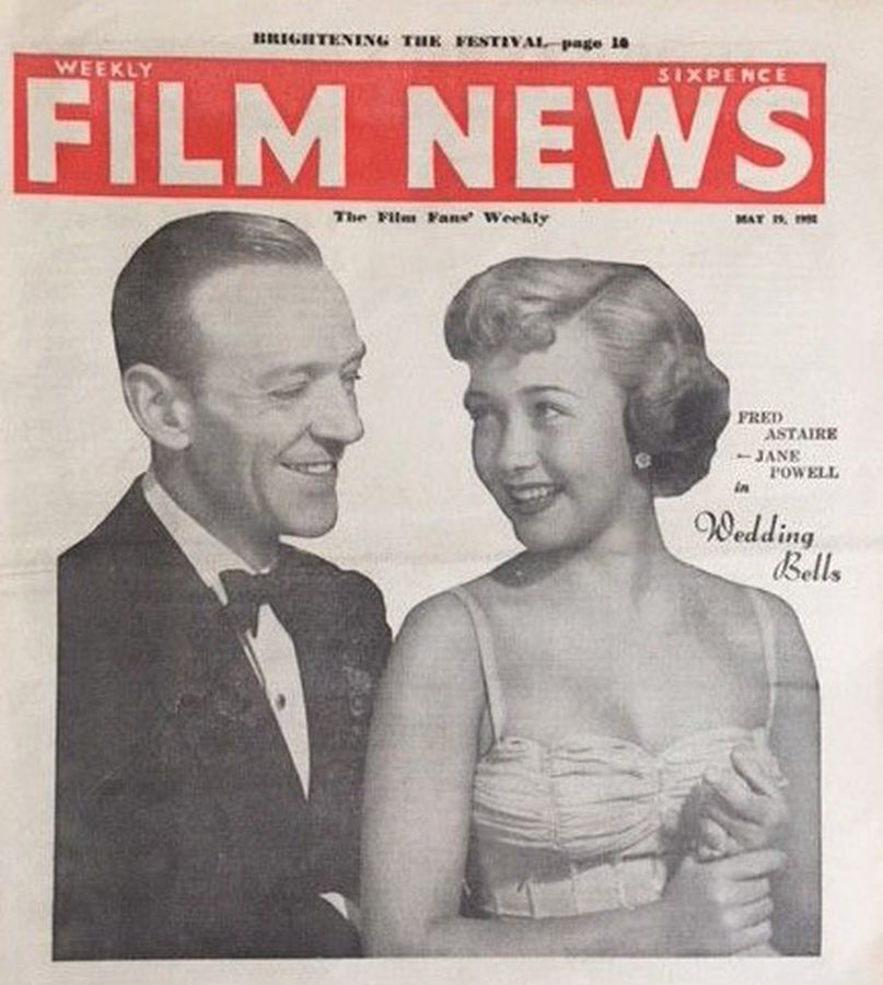 WEEKLY FILM NEWS/FILM NEWS magazine side cover 19 May 1951