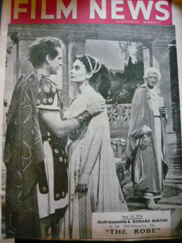 WEEKLY FILM NEWS/FILM NEWS magazine side cover 1 May 1954