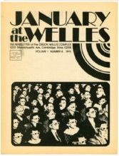 AT THE WELLES magazine side cover Vol 1 # 4 - January 1974
