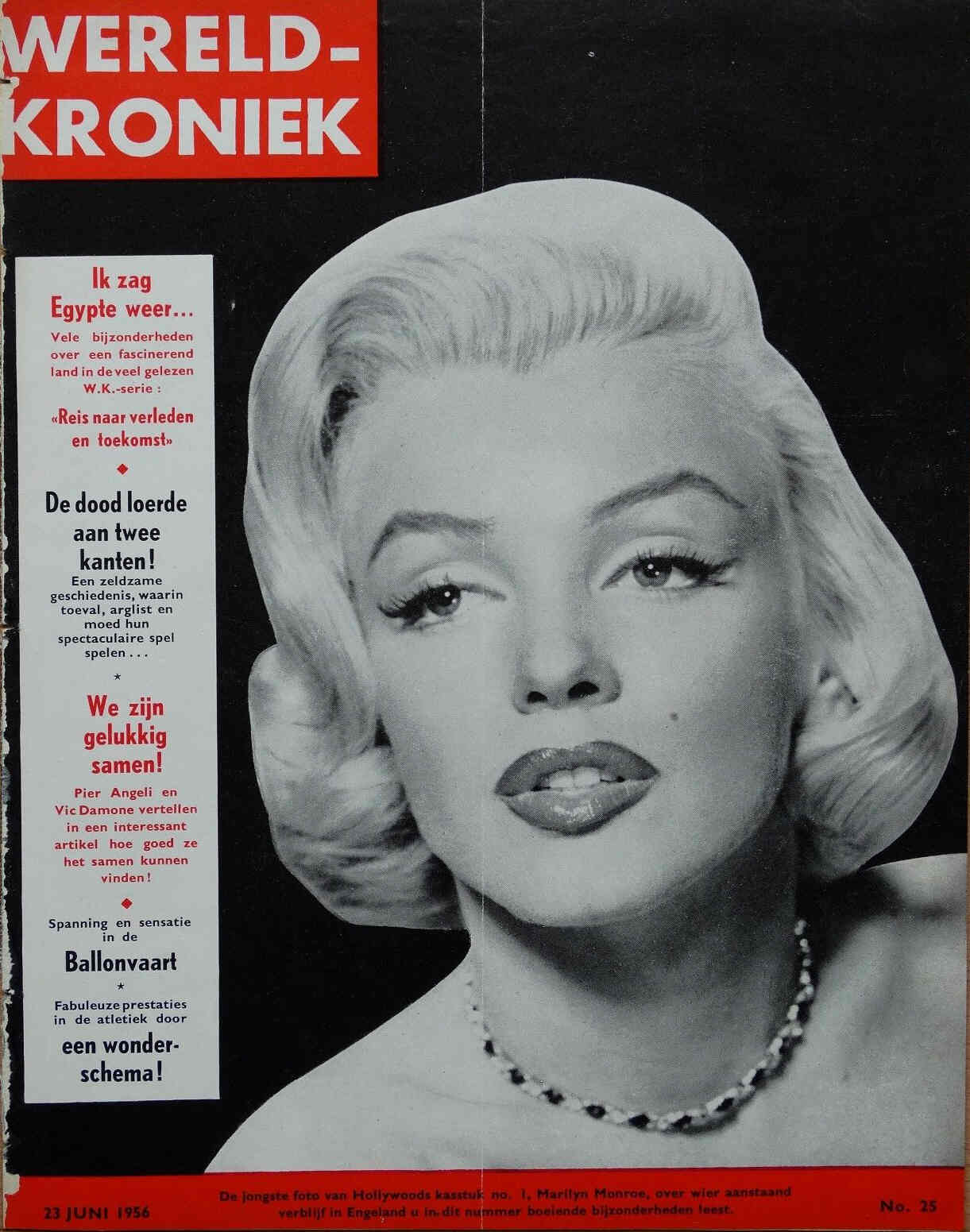 WERELD KRONIEK magazine side cover Issue 25 23 June 1956