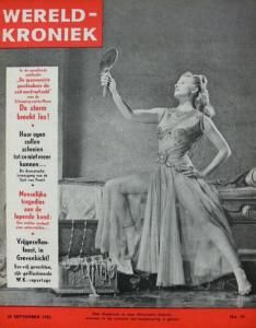 WERELD KRONIEK magazine side cover 26 September 1953