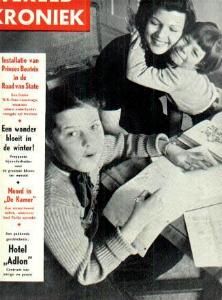 WERELD KRONIEK magazine side cover 18 February 1956