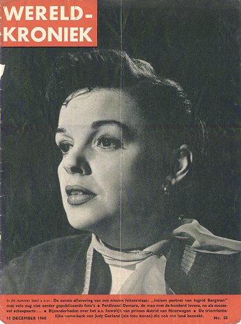 WERELD KRONIEK magazine side cover Issue 50 10 December 1960