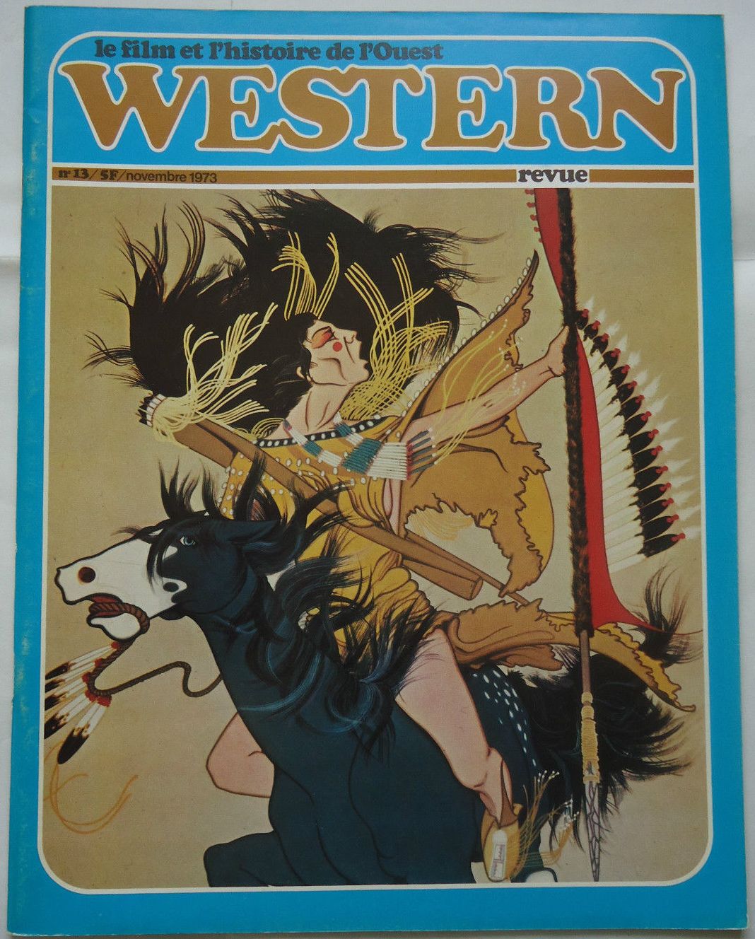 WESTERN REVUE magazine side cover Issue 13 November 1973