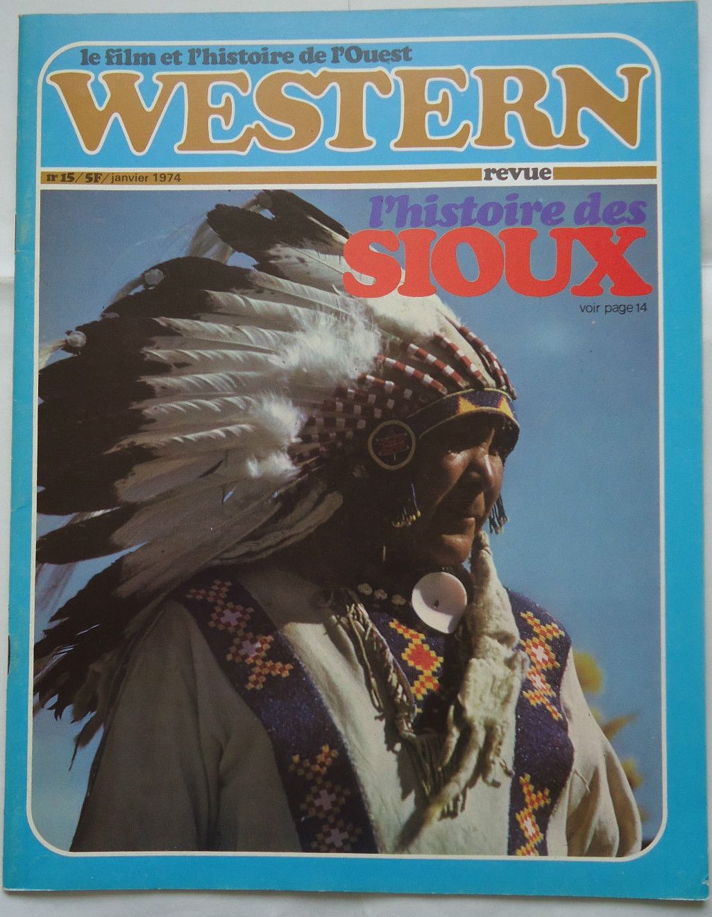 WESTERN REVUE magazine side cover Issue 15 January 1974