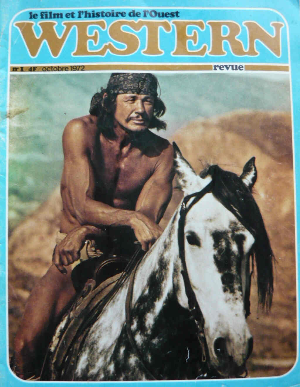 WESTERN REVUE magazine side cover Issue 1 October 1972