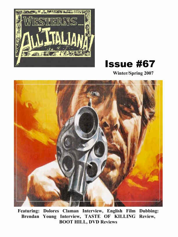 WESTERNS... ALL ITALIANA magazine side cover Issue 67 Winter-Spring 2006