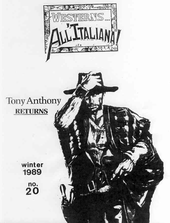 WESTERNS... ALL ITALIANA magazine side cover Issue 20 Winter 1989