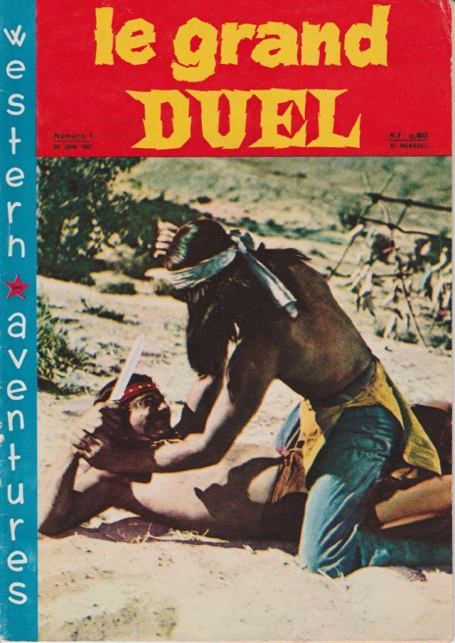 WESTERN AVENTURES magazine side cover Issue 1 20 June 1961