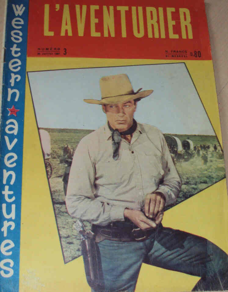WESTERN AVENTURES magazine side cover Issue 3 20 July 1961