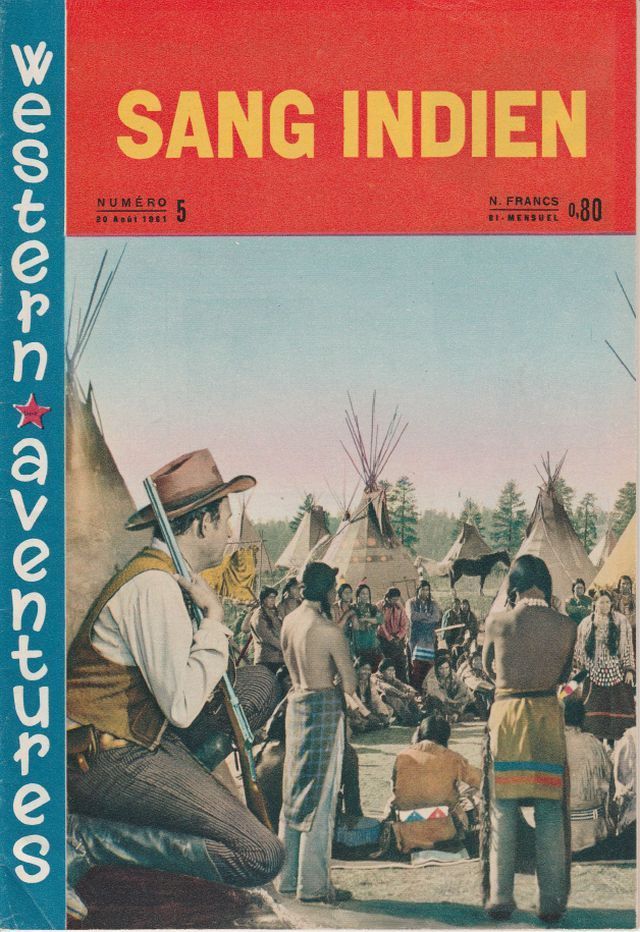 WESTERN AVENTURES magazine side cover Issue 5 20 August 1961