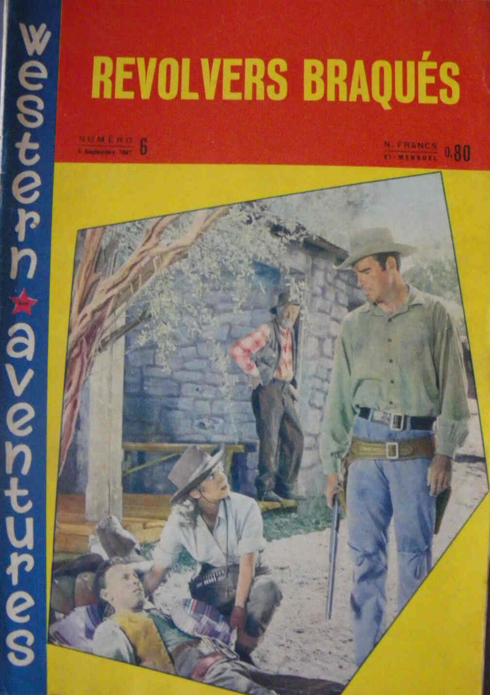 WESTERN AVENTURES magazine side cover Issue 6 5 September 1961
