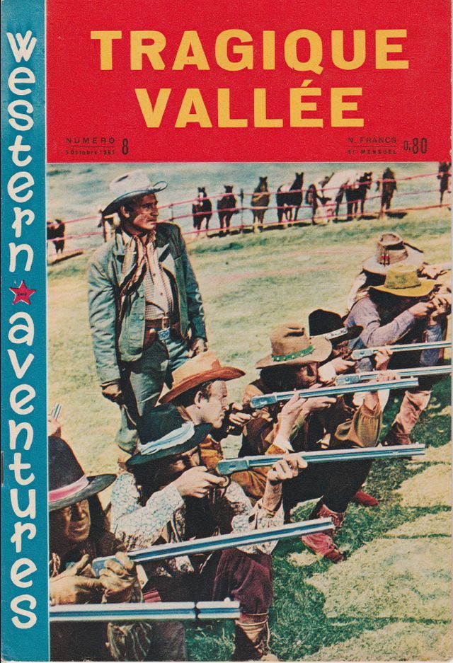 WESTERN AVENTURES magazine side cover Issue 8 6 October 1961