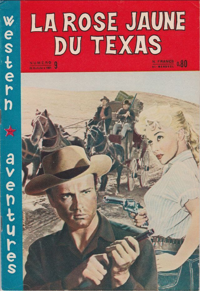 WESTERN AVENTURES magazine side cover Issue 9 20 October 1961