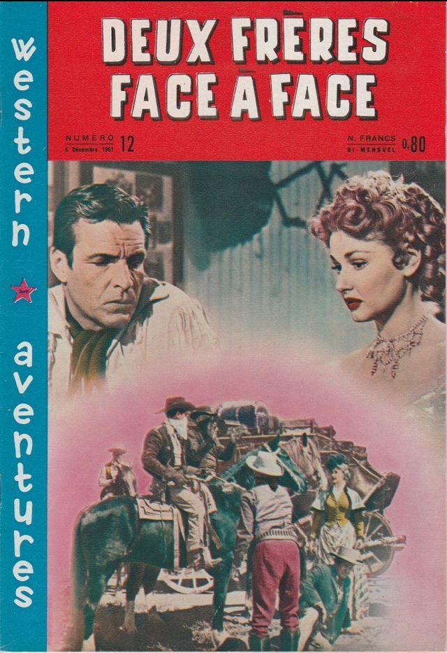 WESTERN AVENTURES magazine side cover Issue 12 6 December 1961