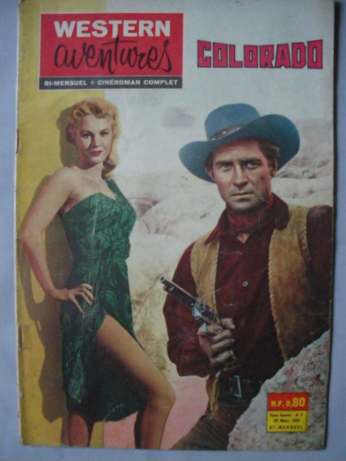 WESTERN AVENTURES magazine side cover Issue 5 20 March 1962
