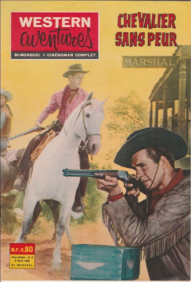 WESTERN AVENTURES magazine side cover Issue 6 6 April 1962