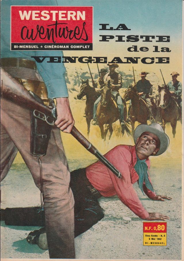 WESTERN AVENTURES magazine side cover Issue 8 6 May 1962