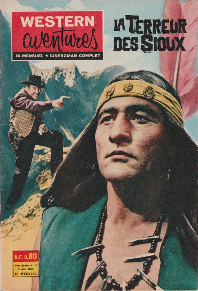 WESTERN AVENTURES magazine side cover Issue 10 6 June 1962