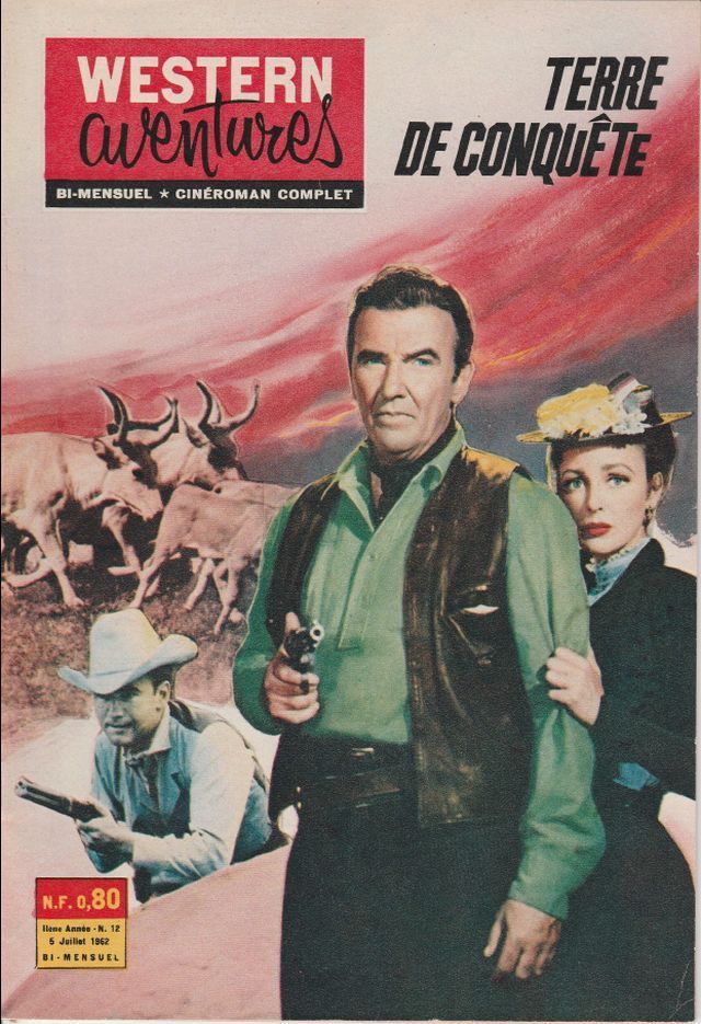 WESTERN AVENTURES magazine side cover Issue 12 6 July 1962
