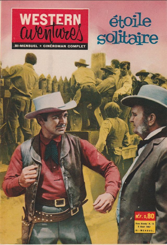 WESTERN AVENTURES magazine side cover Issue 14 6 August 1962